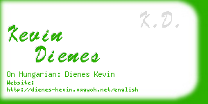 kevin dienes business card